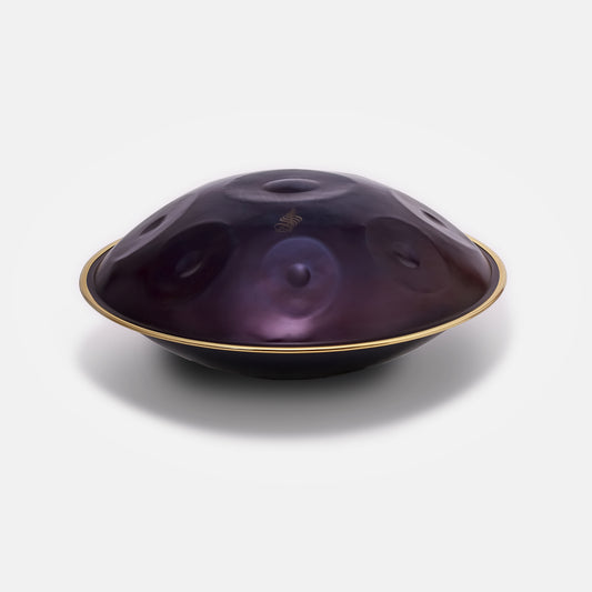 Rogina Hand Pan – 8 Notes,Nitried Steel, 440Hz C Major, Aurora Purple Finish