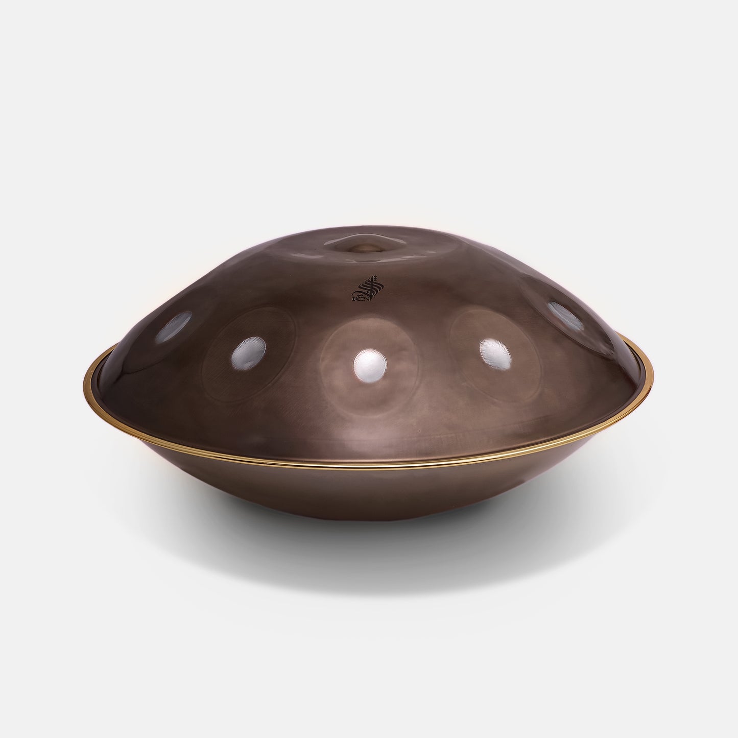 Rogina Hand Pan, 10 Notes, Stainless Steel, 440HZ, D-Kurd, Mystic Golden Mocha