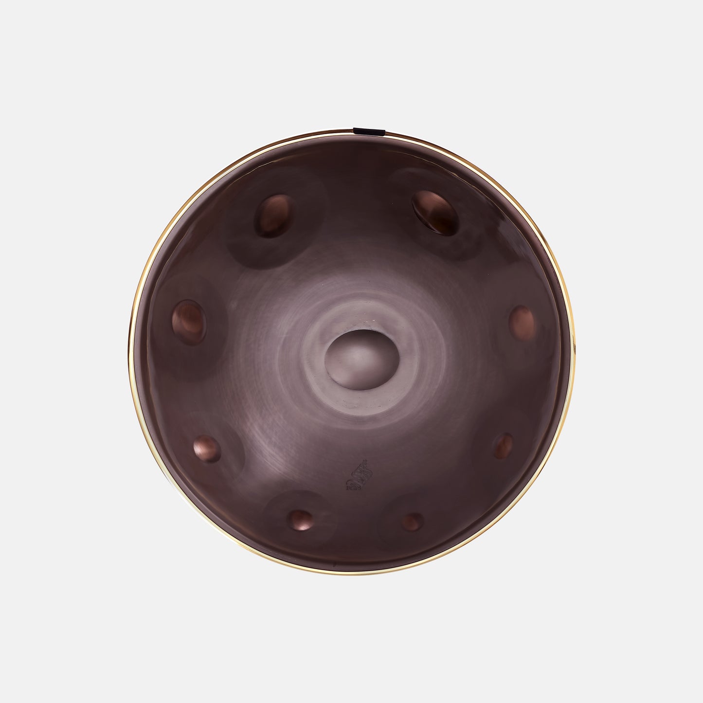 Rogina Hand Pan – 9 Notes, Nitride Steel, D Kurd, 440Hz, Metallic Copper Brown Finish