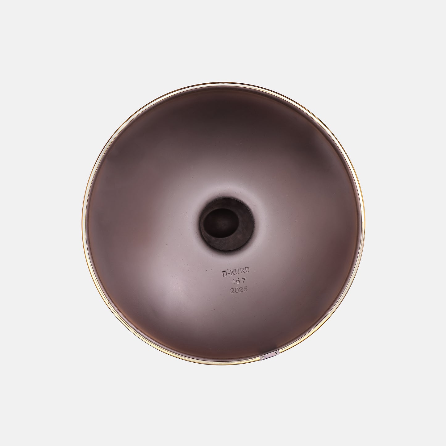 Rogina Hand Pan – 9 Notes, Nitride Steel, D Kurd, 440Hz, Metallic Copper Brown Finish