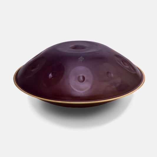 Rogina Hand Pan 10 Notes, D-Kurd, 432Hz,  Nitride Steel , Galaxy Purple